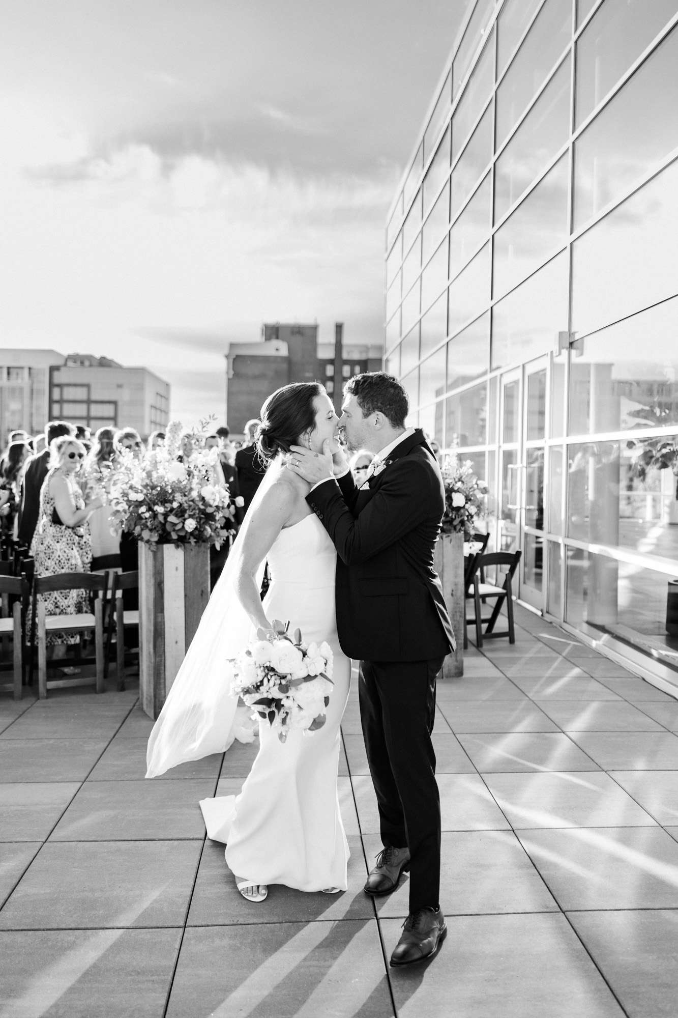 rooftop wedding ceremony in madison wisconsin